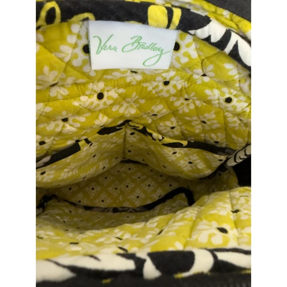 Vera Bradley Backpack Retired Baroque Yellow Black‎ Quilted Cotton Bag